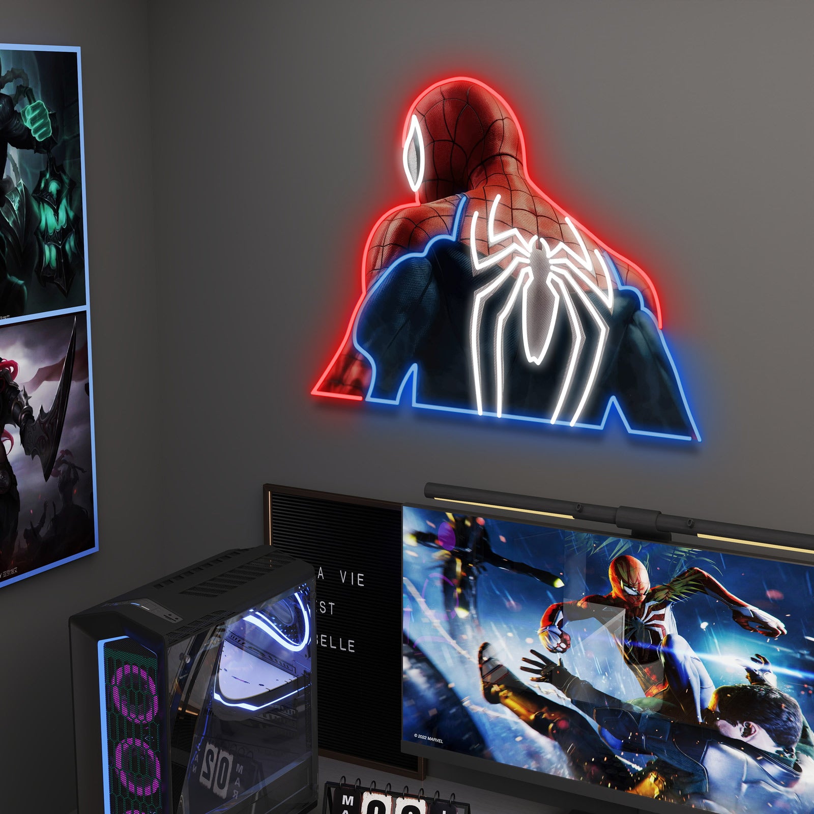 quntis-neon-signs-spider-man-led-neon-schild-40-cm-rgb image 4