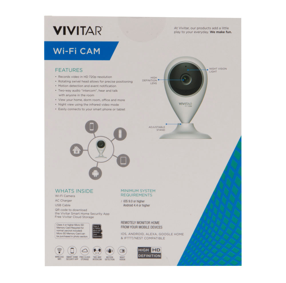 vivitar-smart-wlan-kamera-720p-weitwinkel-nachtsicht-audio image 8