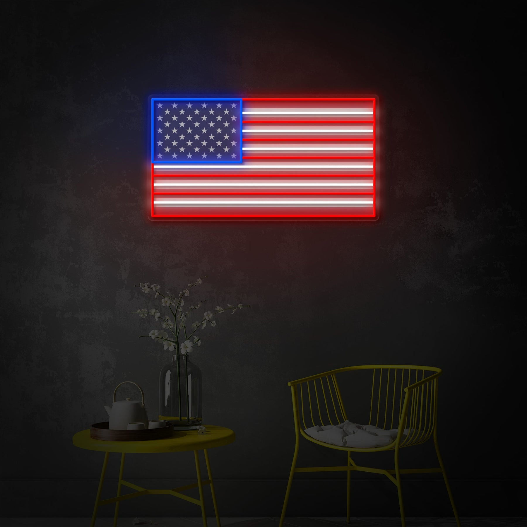 quntis-neon-signs-american-flag-led-neonschild-16-zoll-usa-flagge image 2