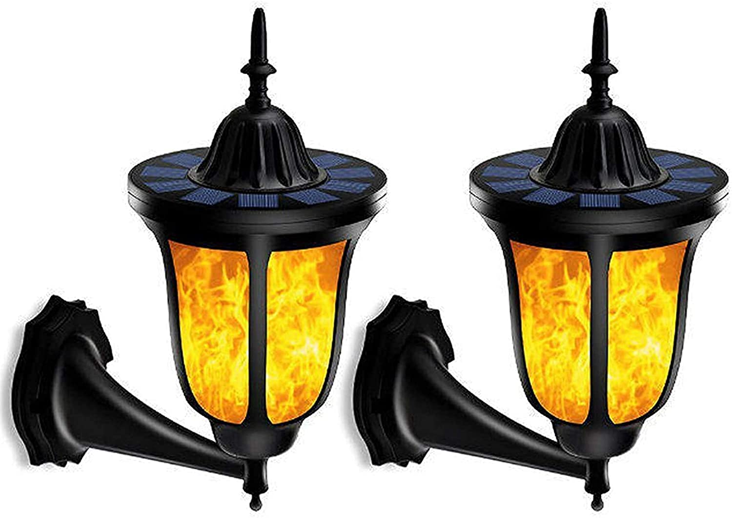 quntis-led-solar-lights-wandleuchte-2er-set-flammenlicht-ip65 image 1