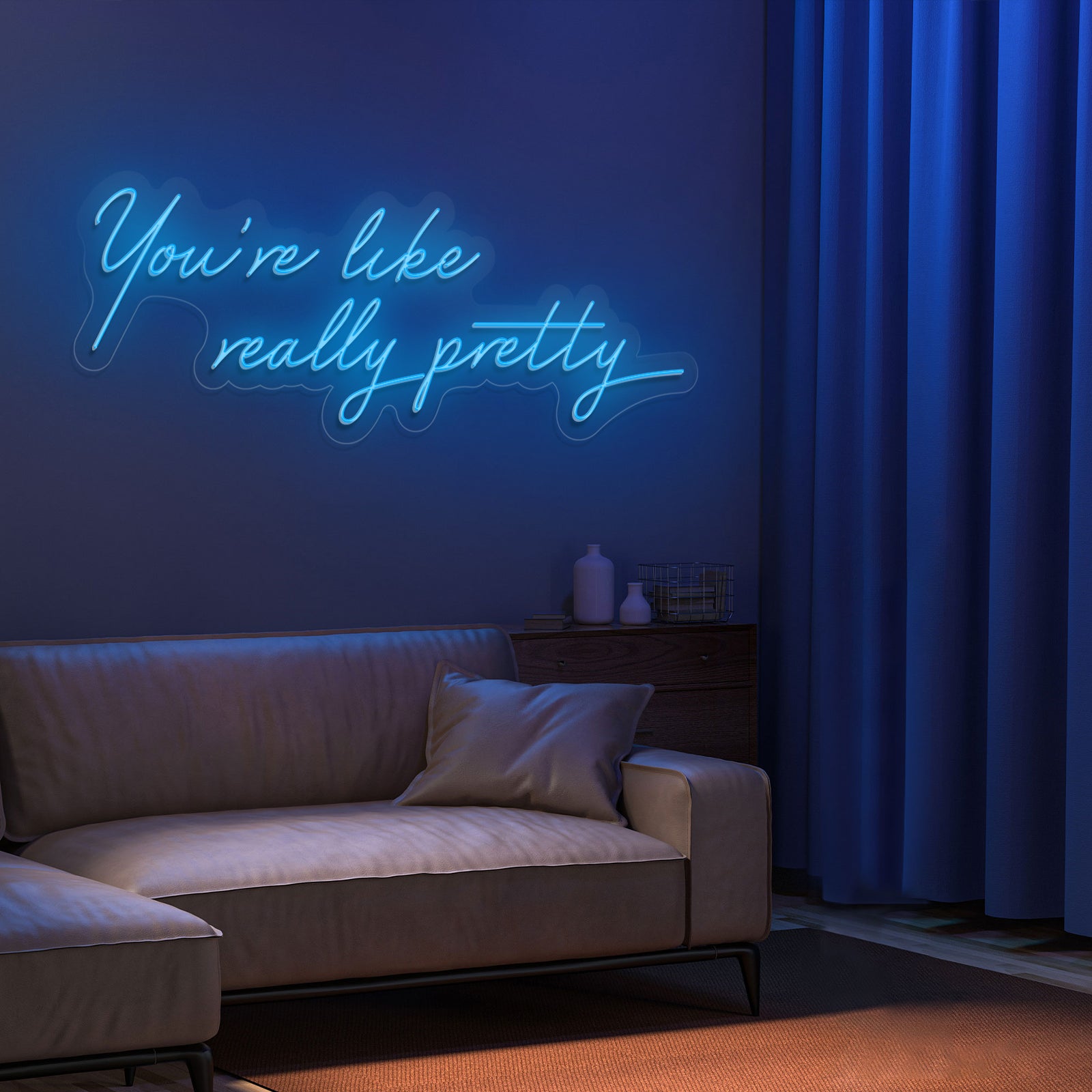 quntis-you-re-like-really-pretty-neon-schild-85cm-pink-led image 4
