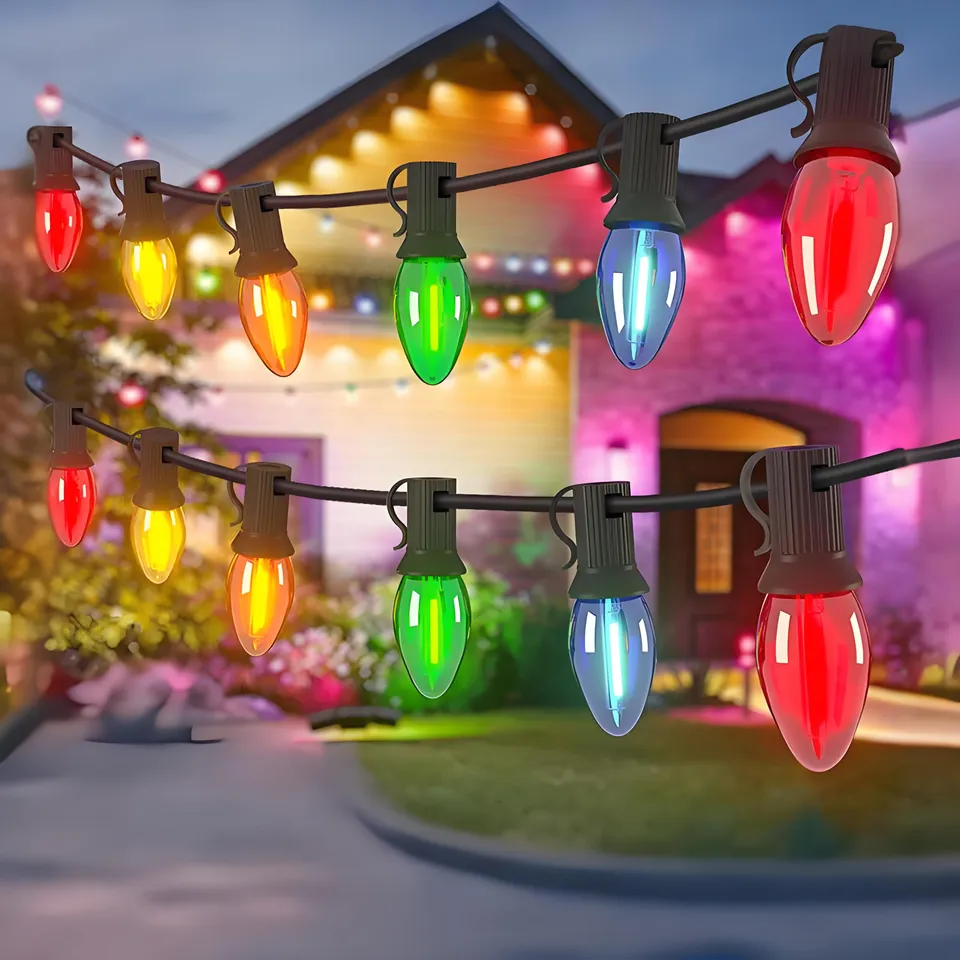 quntis-xmas-lights-c7-lichterkette-rgb-bunt-20m-48-lampen-e12 image 1