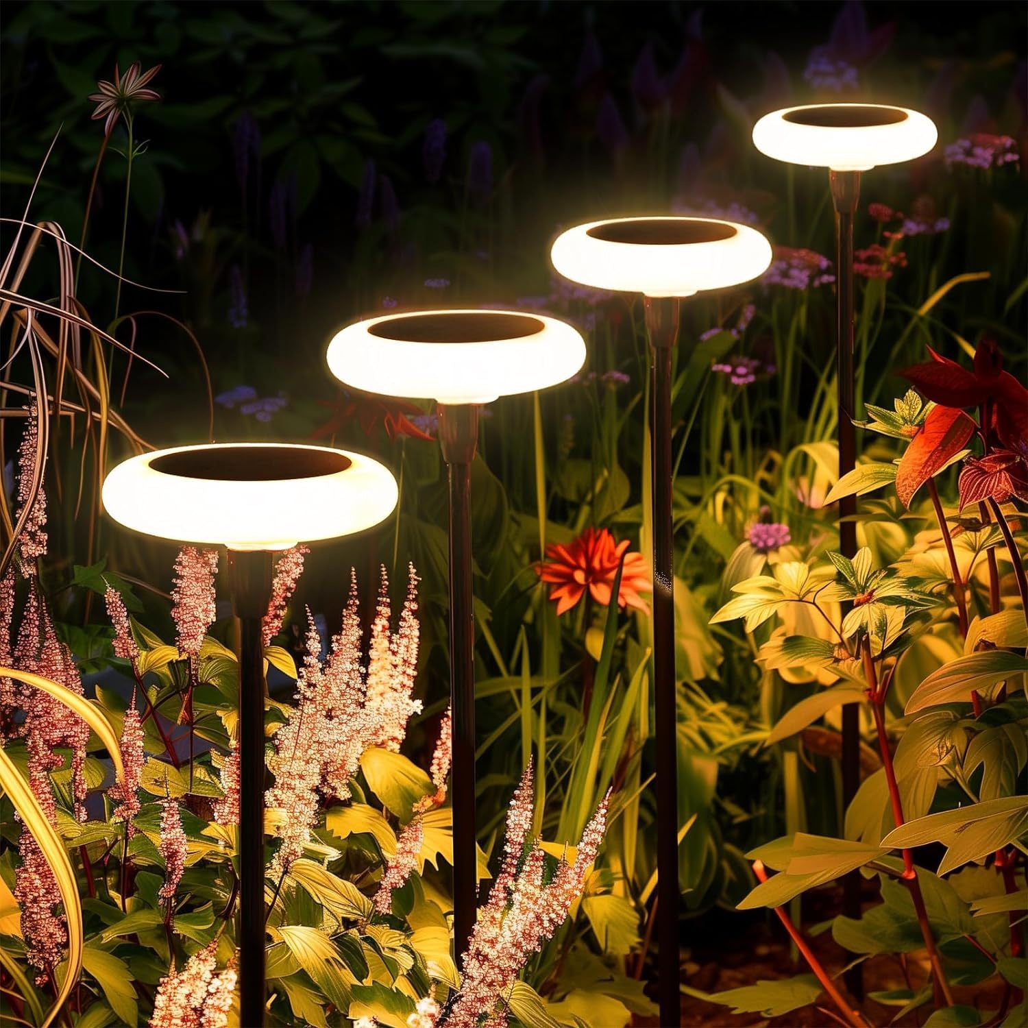 quntis-led-solar-lights-ufo-garten-4er-set-warmwei image 1