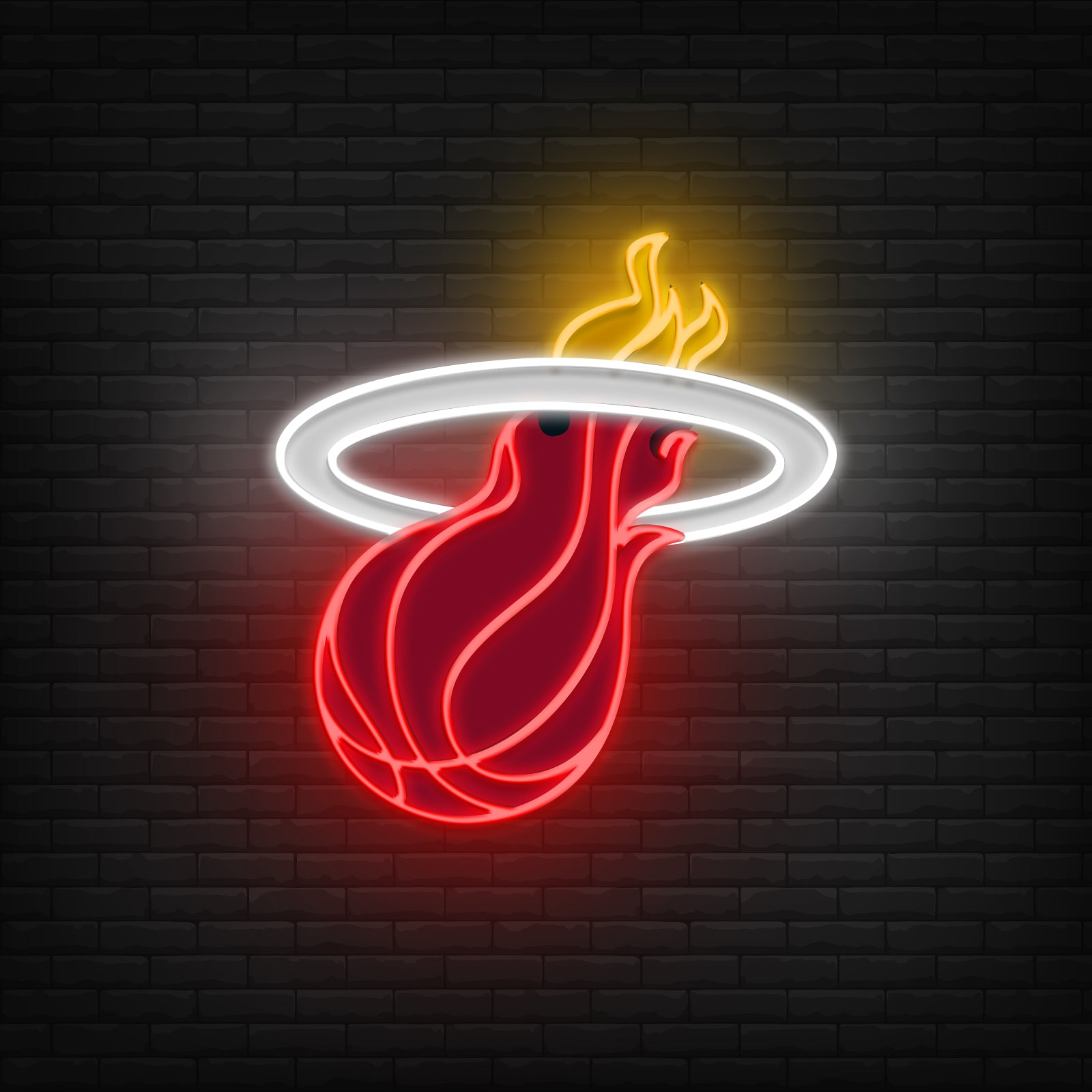 quntis-neon-signs-miami-heat-led-neon-sign-40cm-basketball image 1
