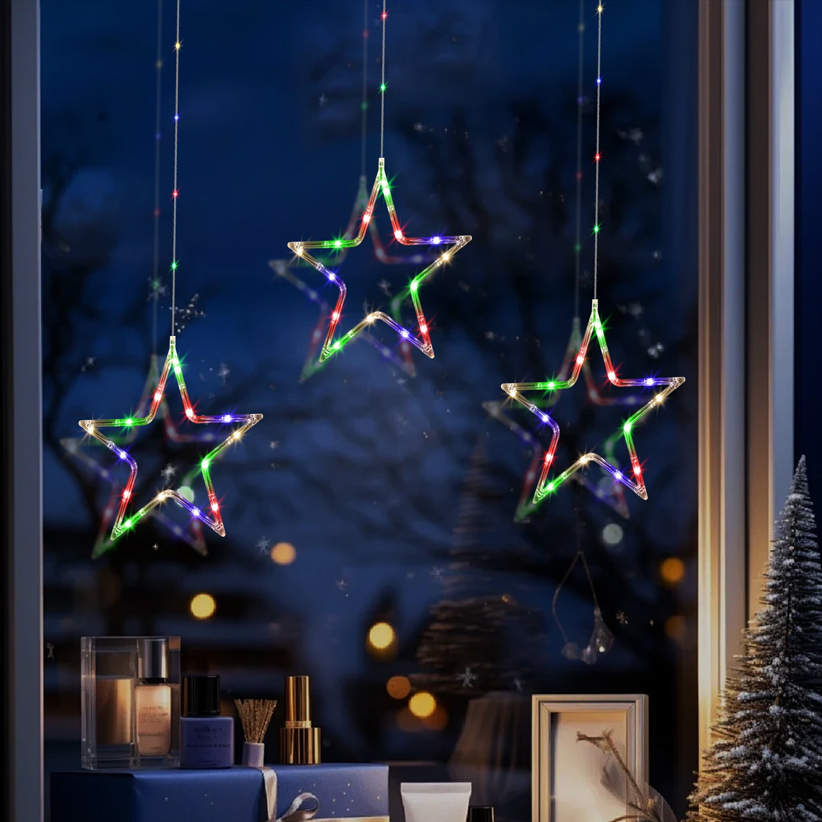 quntis-xmas-lights-stern-lichterkette-3-sterne-45-led-batterie image 2