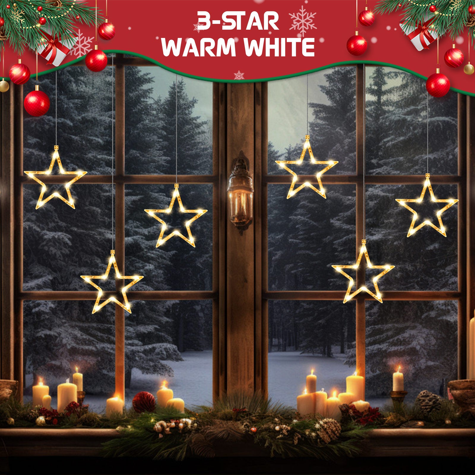 quntis-xmas-lights-fenster-sterne-lichterkette-3-sterne-warmwei image 3