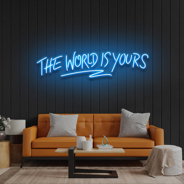 quntis-neon-signs-the-world-is-yours-pink-65-cm image 7