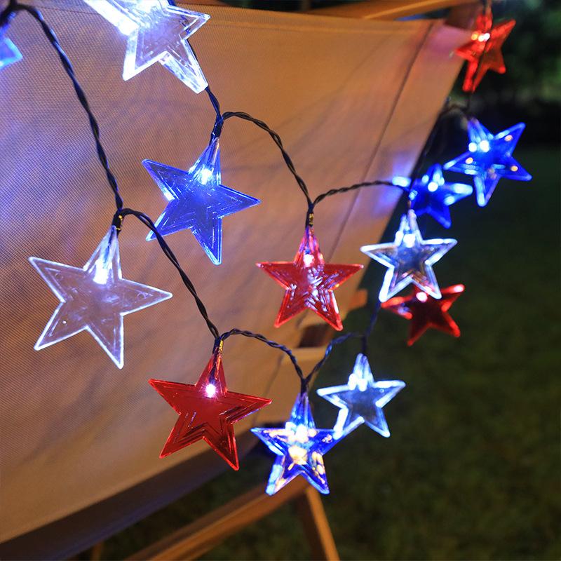 quntis-xmas-lights-stern-lichterkette-12-meter-solar-mehrfarbig image 2