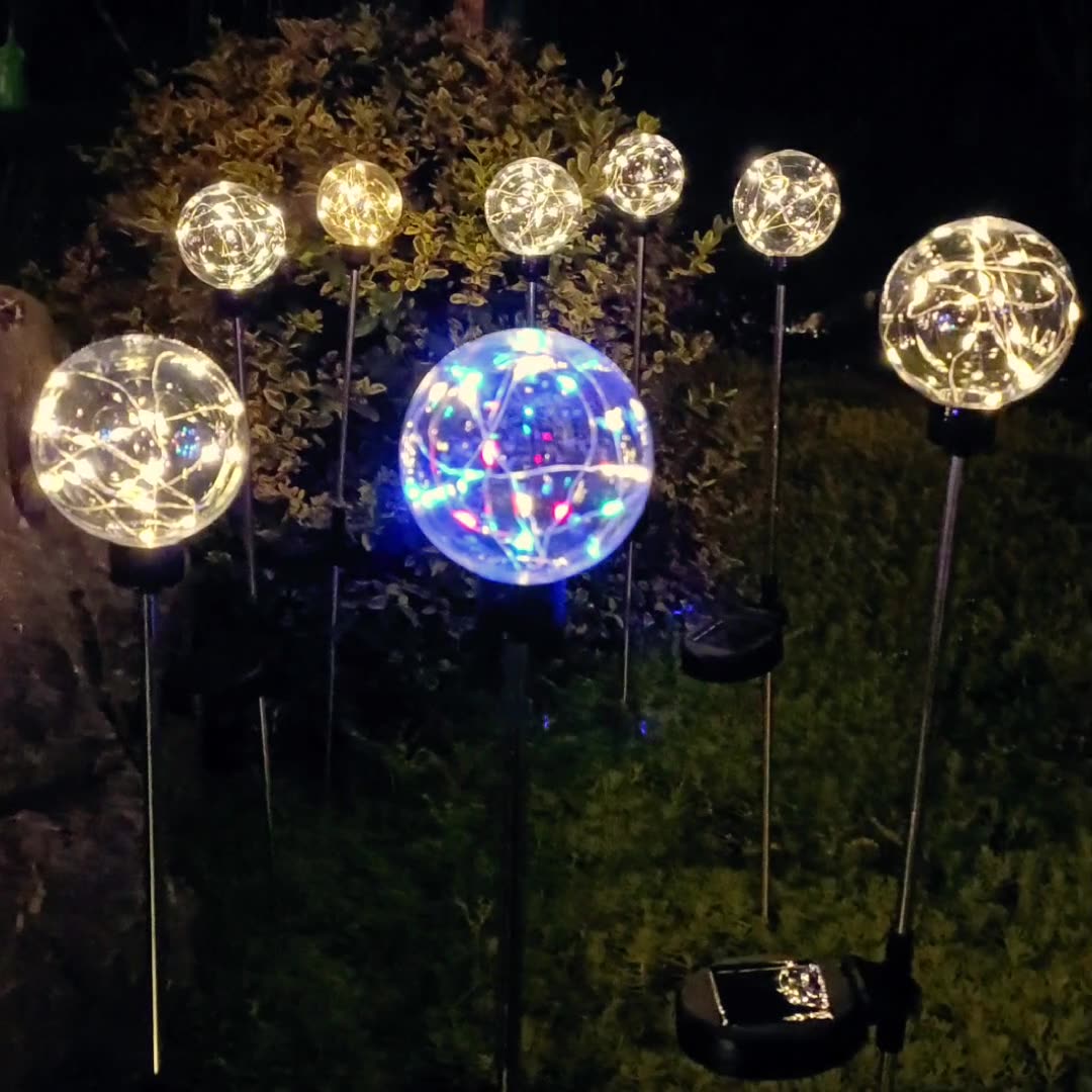 quntis-xmas-lights-solar-kugel-4er-set-warmwei-spie image 3