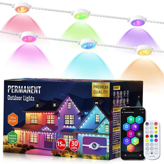 quntis-xmas-lights-smart-lichterkette-50ft-rgbic-outdoor image 1