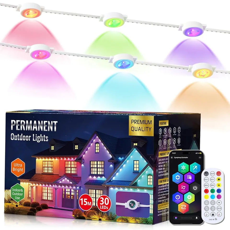 quntis-xmas-lights-smart-lichterkette-50ft-rgbic-outdoor image 1