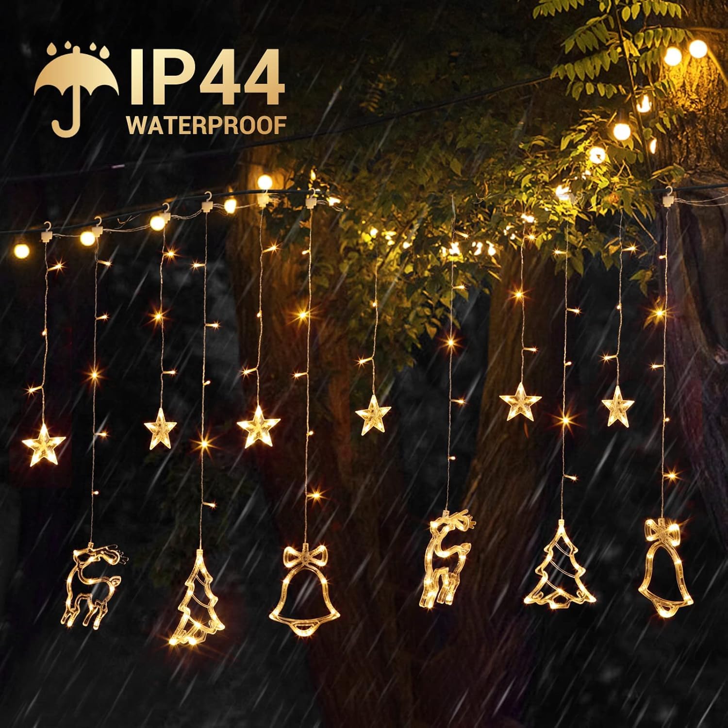 quntis-xmas-lights-138-led-lichtervorhang-warmwei-7-5ft image 2