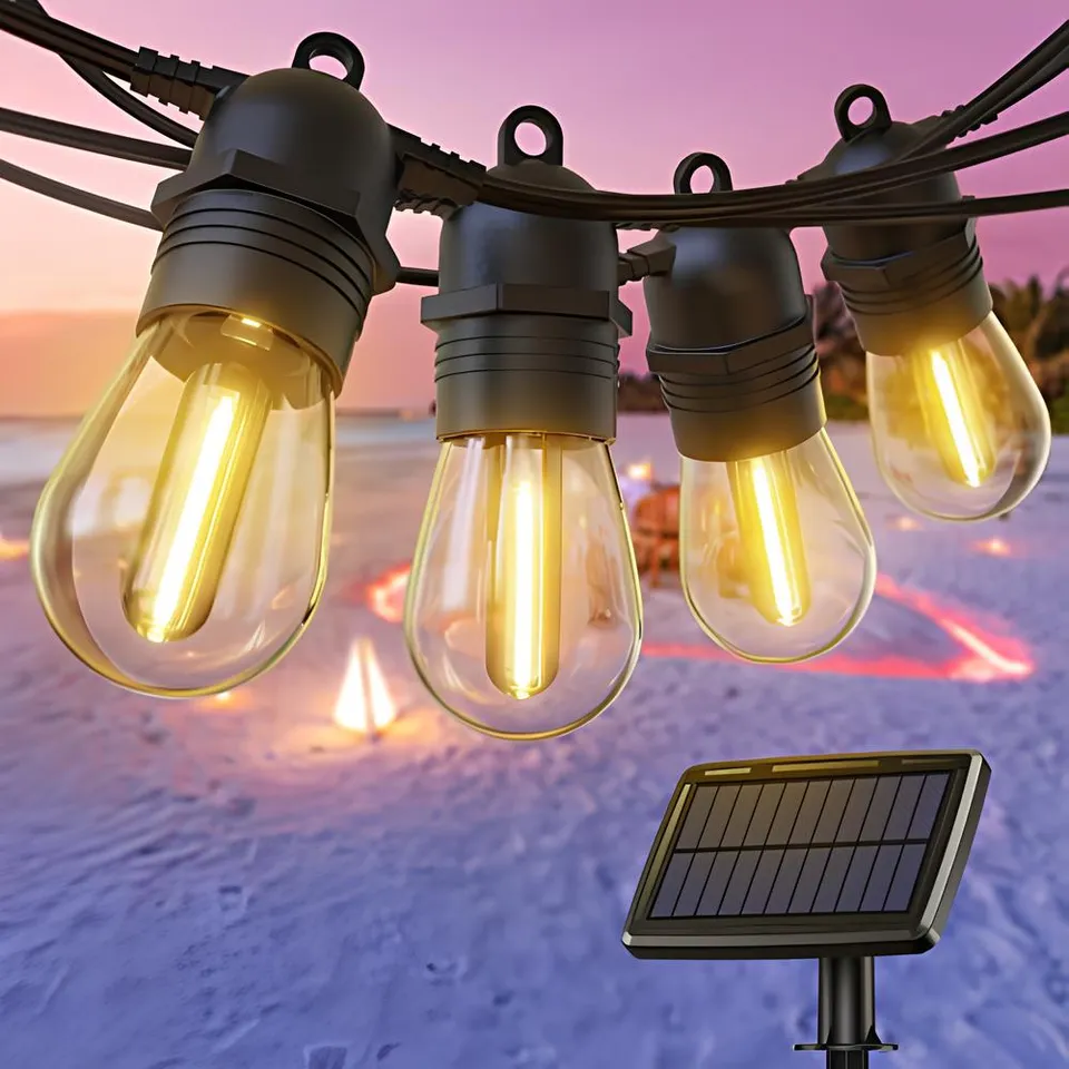quntis-led-solar-lichterkette-16-5-m-warmwei-s14-16-bulbs image 1