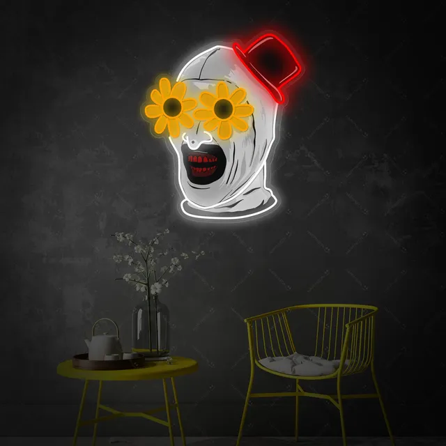 quntis-halloween-lights-art-the-clown-neon-schild-40-cm-rot image 1