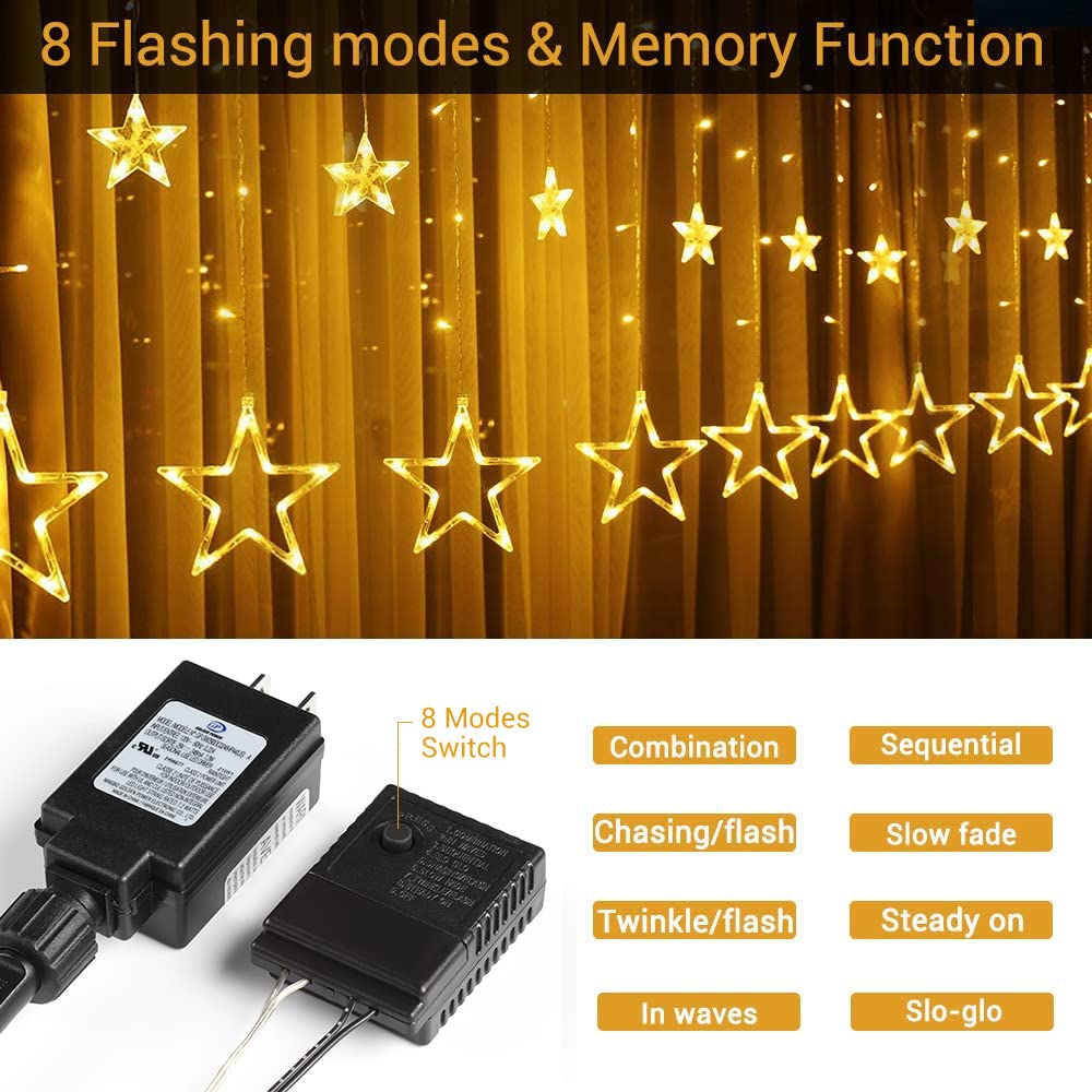 quntis-xmas-lights-lichtervorhang-sterne-138-led-warmwei image 6